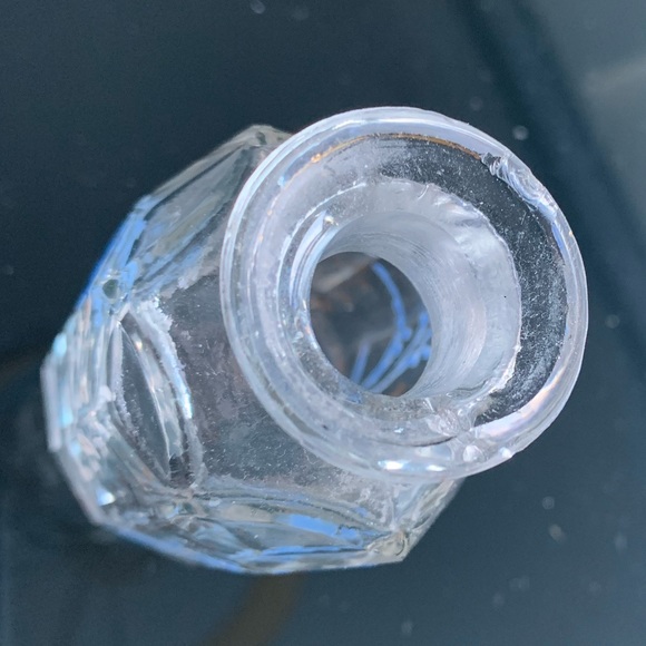 Antique hand painted Victorian bottle - Picture 3 of 14